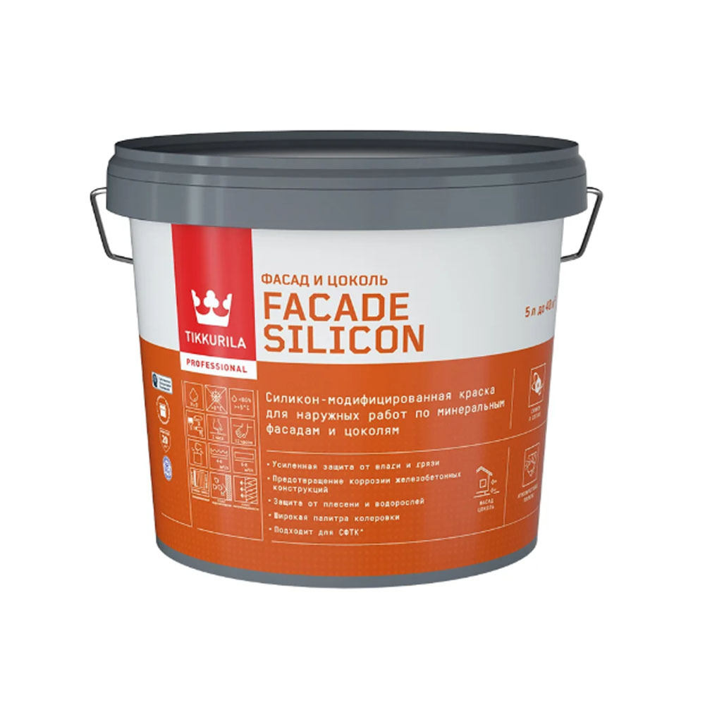 ������ ��������� ��� ������� � ������� FACADE SILICON 5 � TIKKURILA
