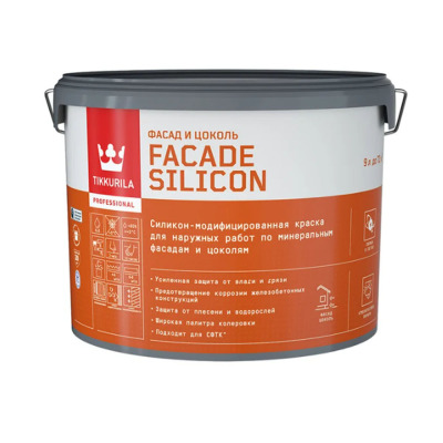 ������ ��������� ��� ������� � ������� FACADE SILICON 0,9 � TIKKURILA