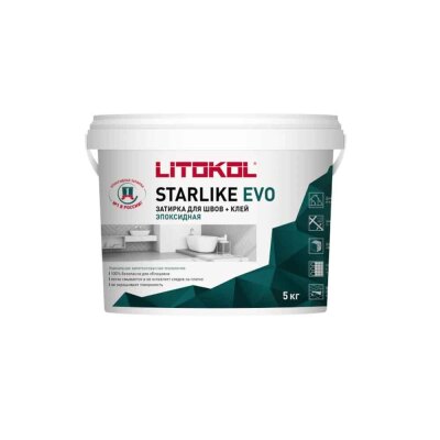 LITOKOL STARLIKE EVO ������� ��� ����+���� ���������� 5 �� S.580 Rosso Mattone